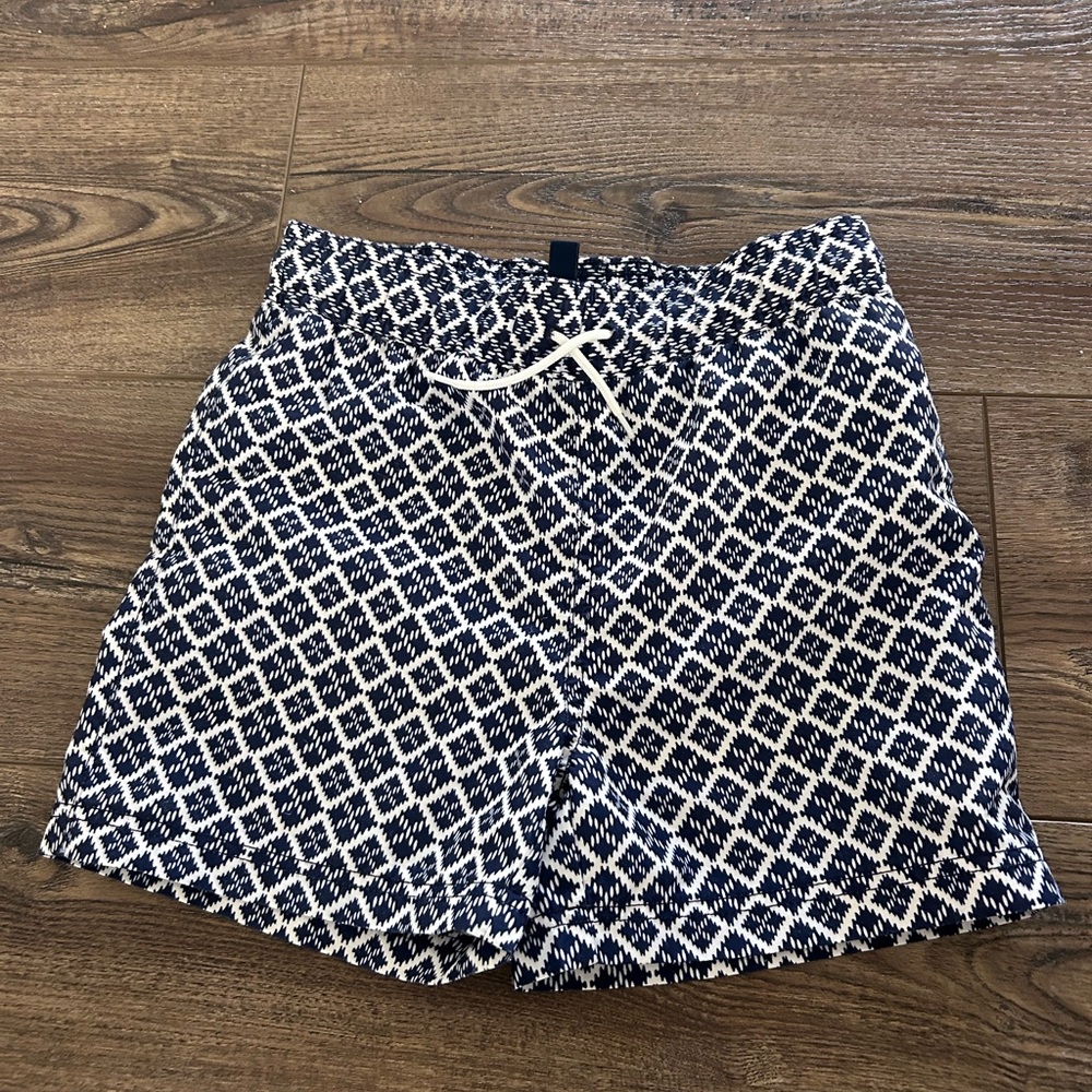 Janie & Jack Navy Swim Trunks boys size 6.